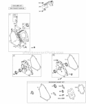 Crankcase CoverSump Cylinder KitsGasket Sets - Engine Diagram and Parts List for 113452-0049-E1  Briggs and Stratton Engine